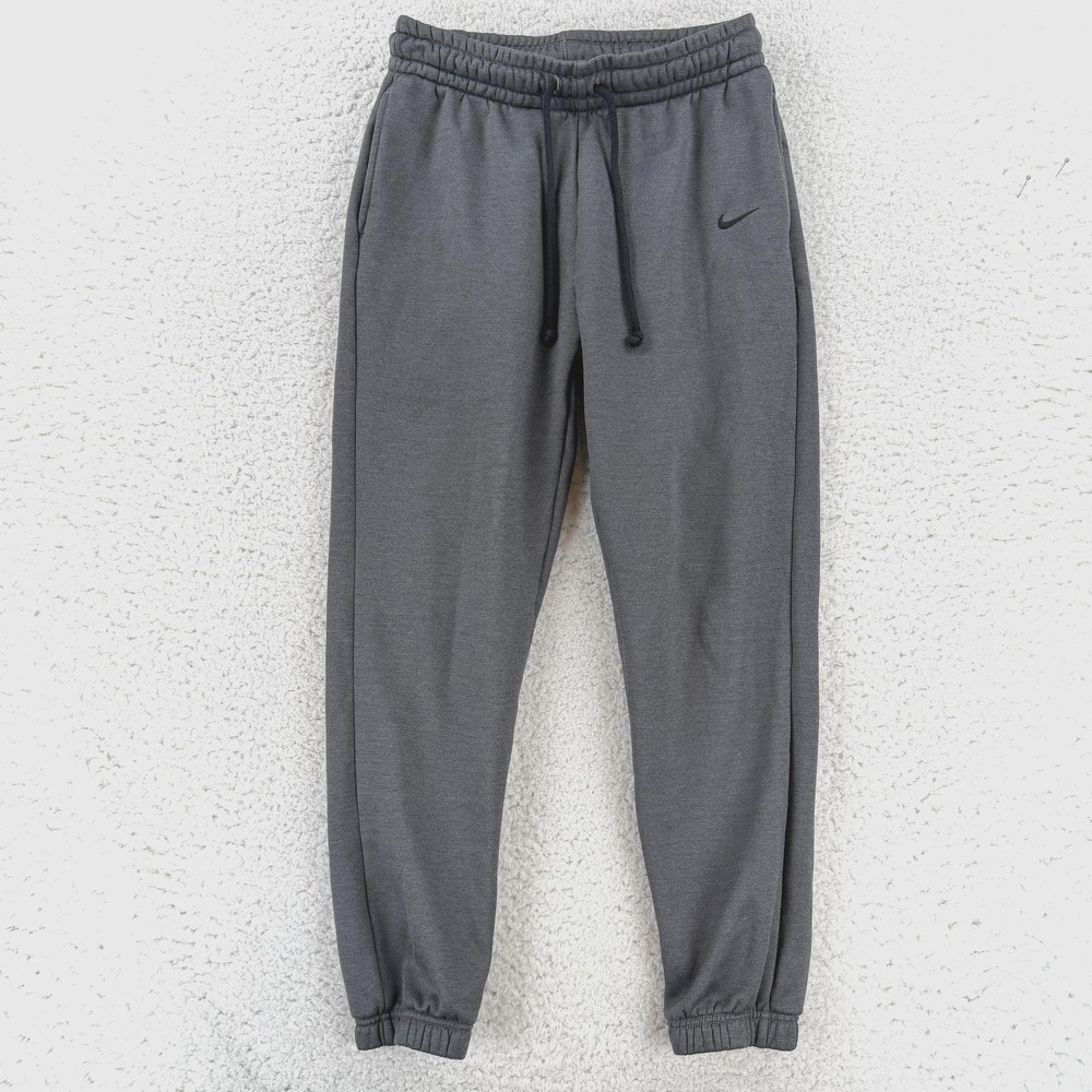 Nike Sweatpants Mens XS Gray Dri-FIT Fleece Jogger Pants Pockets CU5703-010